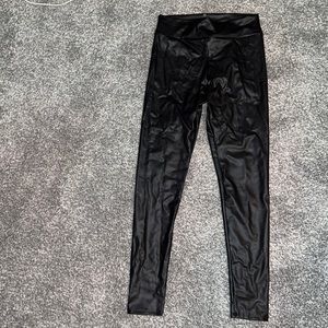 Leather leggings